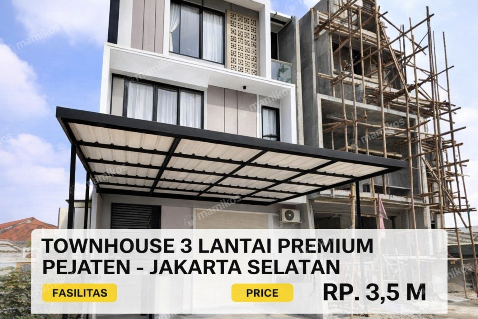 Rumah Baru Sertifikat SHM 5 Kamar Tidur Pejaten Jakarta Selatan