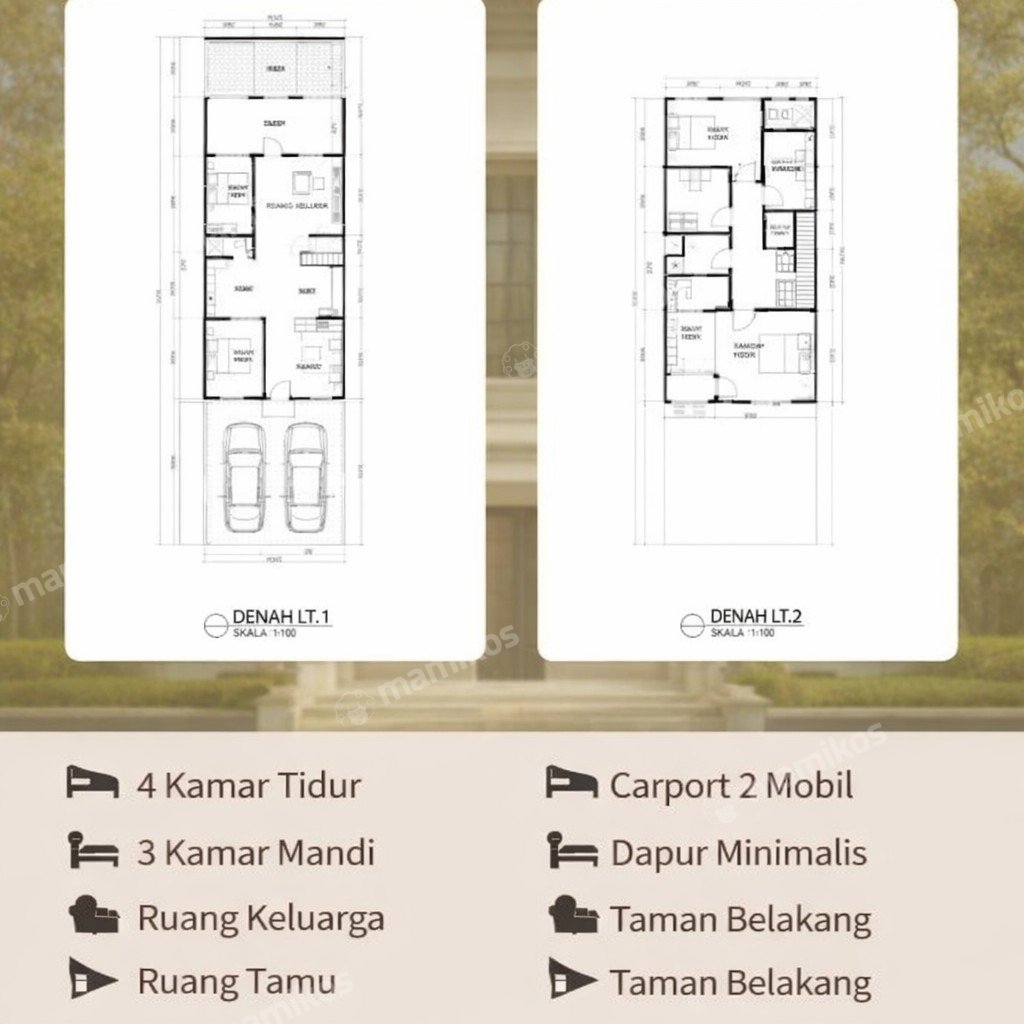 Rumah Sertifikat SHM 4 Kamar Tidur 3 Kamar Mandi Kalisari Jakarta Timur - Photo 2
