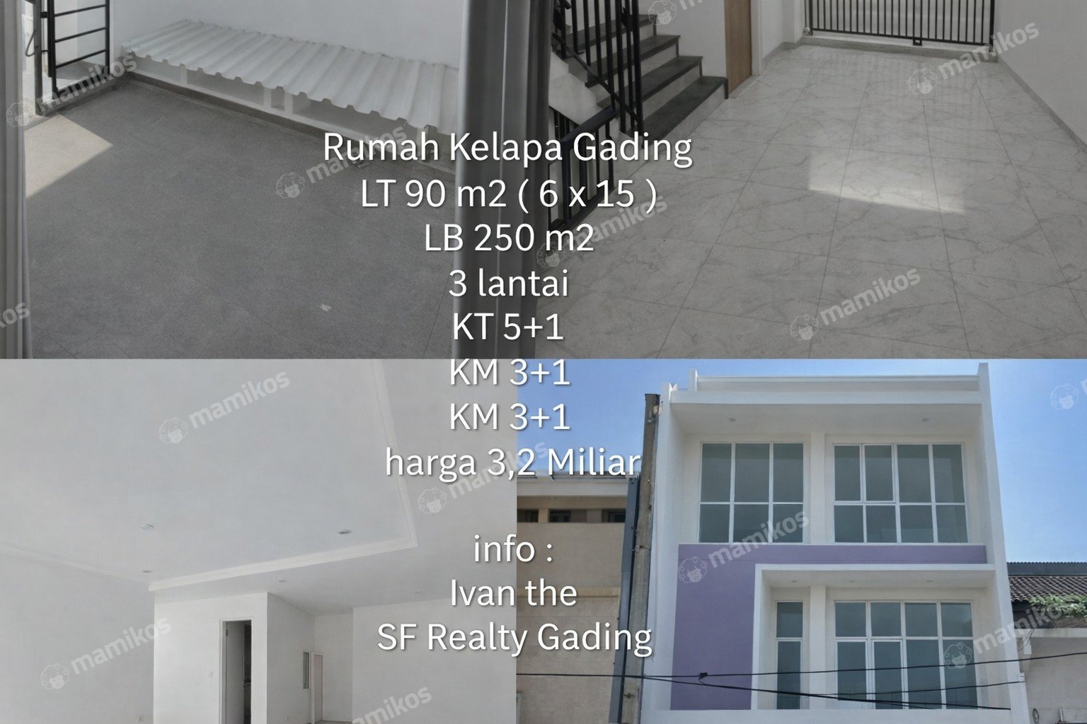 Rumah Sertifikat SHM 5 Kamar Tidur 4 Kamar Mandi Kelapa Gading Jakarta Utara