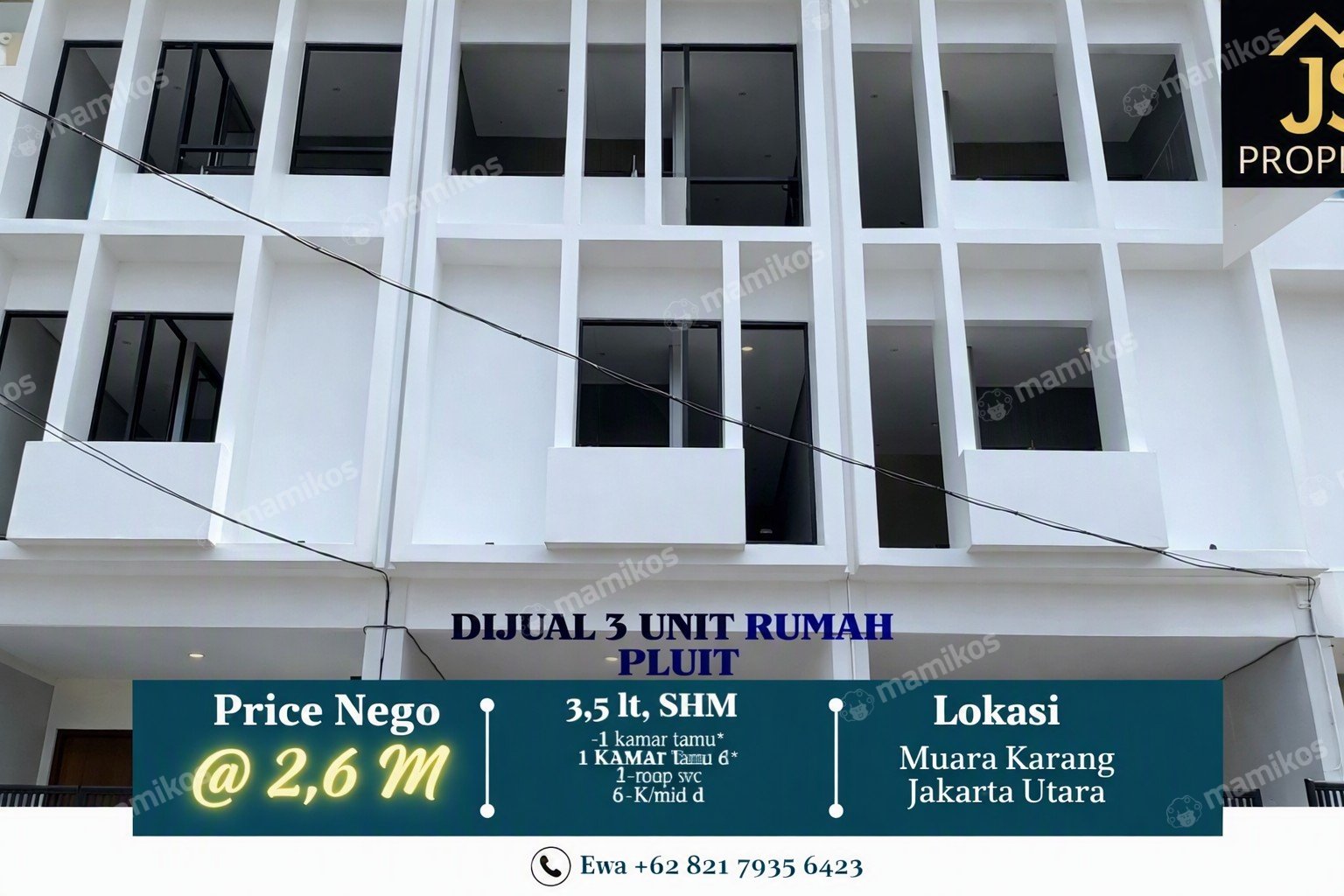 Rumah Sertifikat SHM 3 Kamar Tidur 4 Kamar Mandi Penjaringan Jakarta Utara - Photo 2