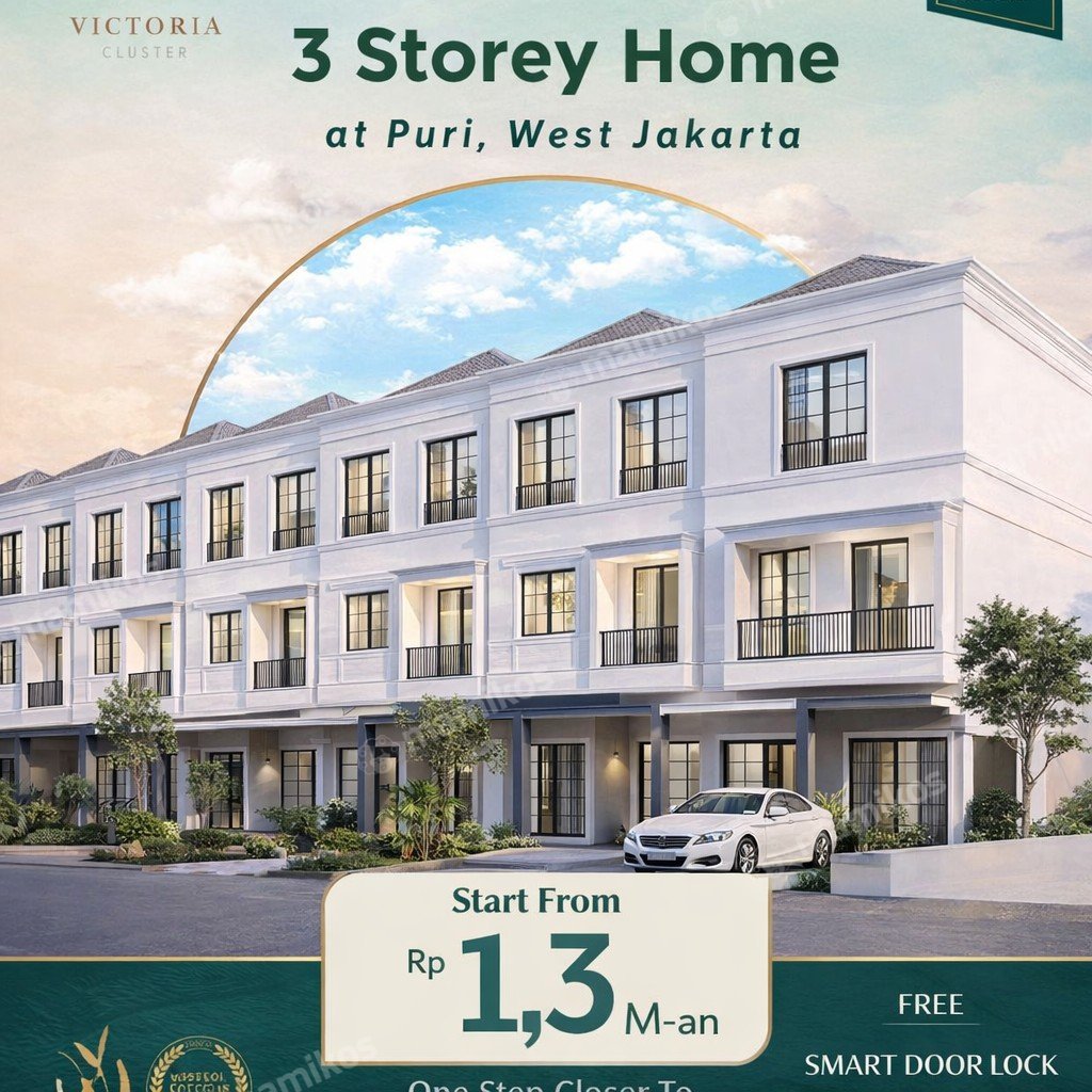 Rumah Baru 3 Kamar Tidur 3 Kamar Mandi Kembangan Jakarta Barat - Photo 2