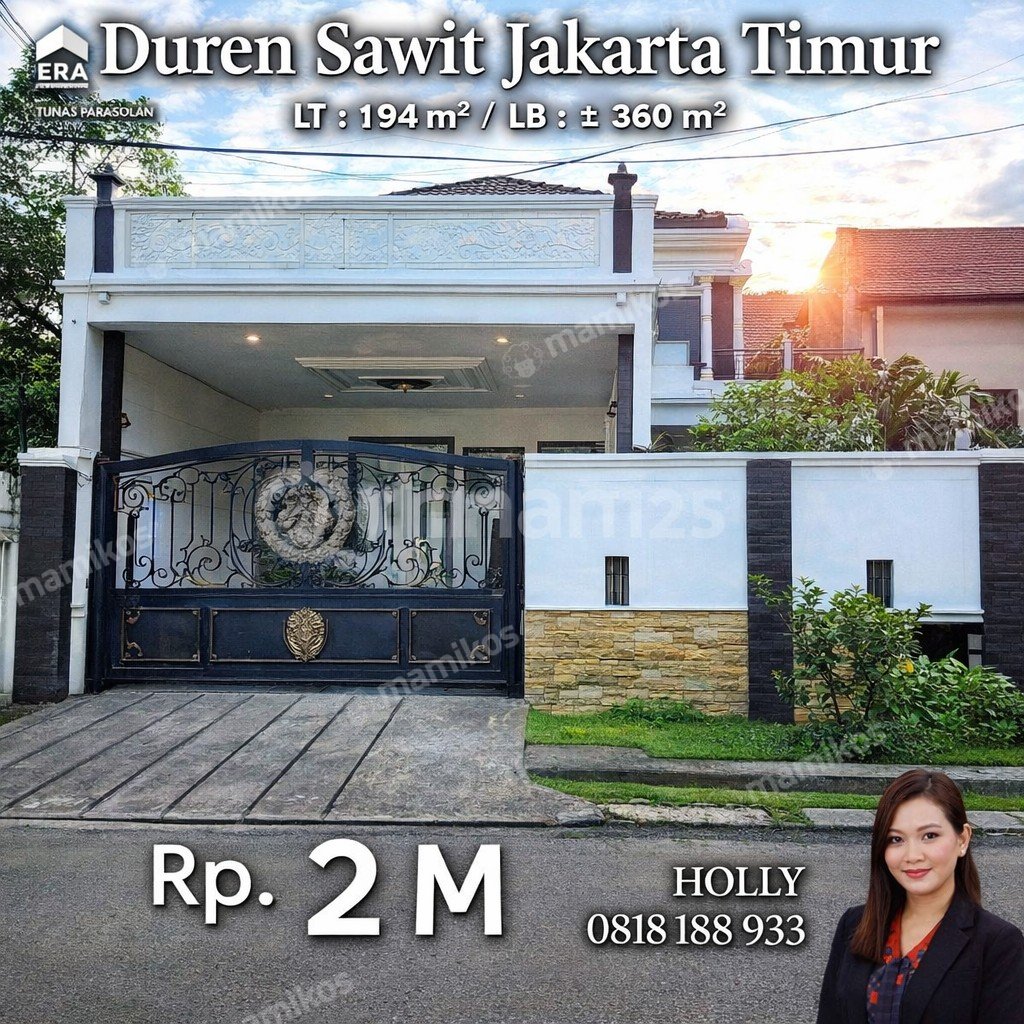 Rumah Sertifikat SHM 3 Kamar Tidur 3 Kamar Mandi Duren Sawit Jakarta Timur - Photo 2