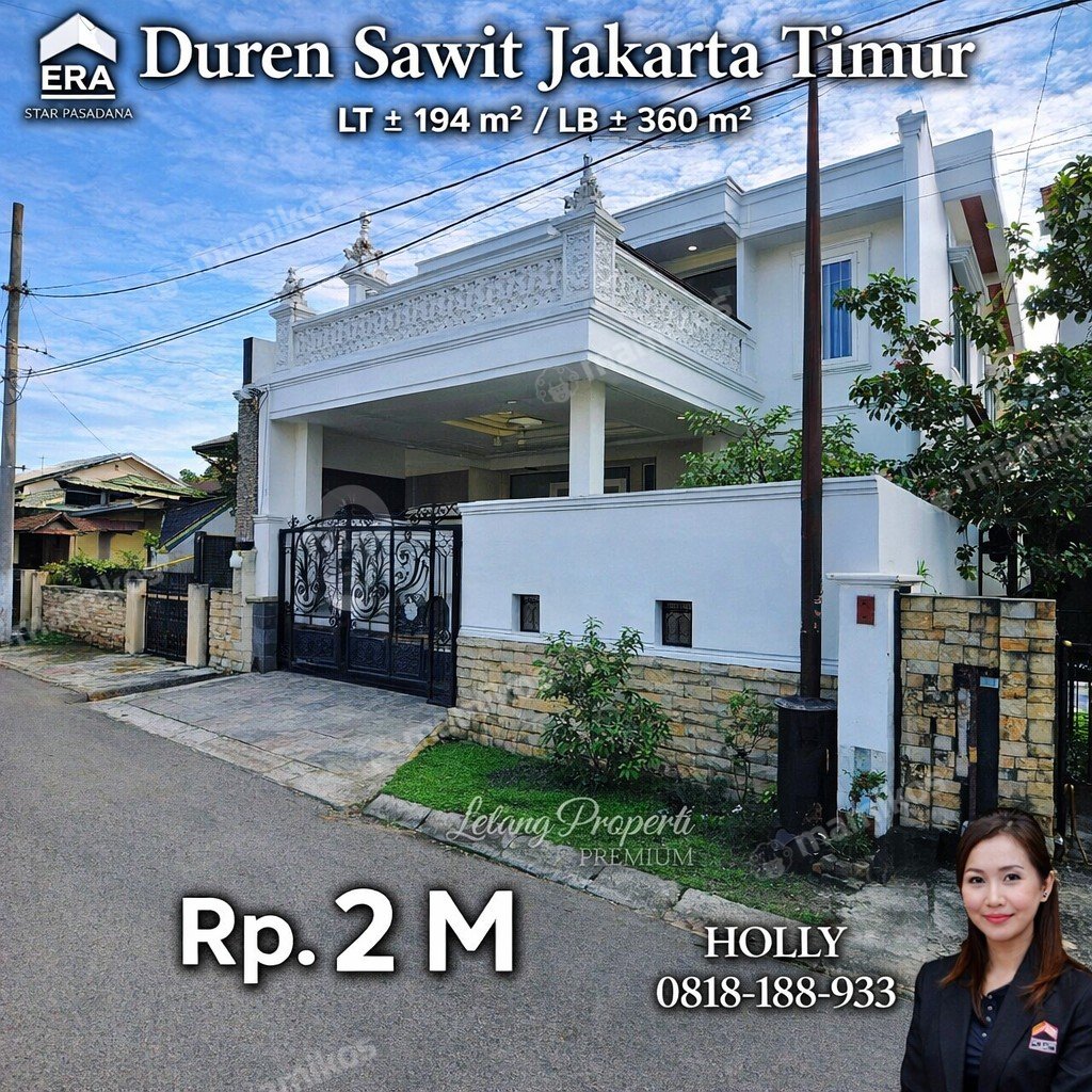 Rumah Sertifikat SHM 3 Kamar Tidur 3 Kamar Mandi Duren Sawit Jakarta Timur - Photo 3