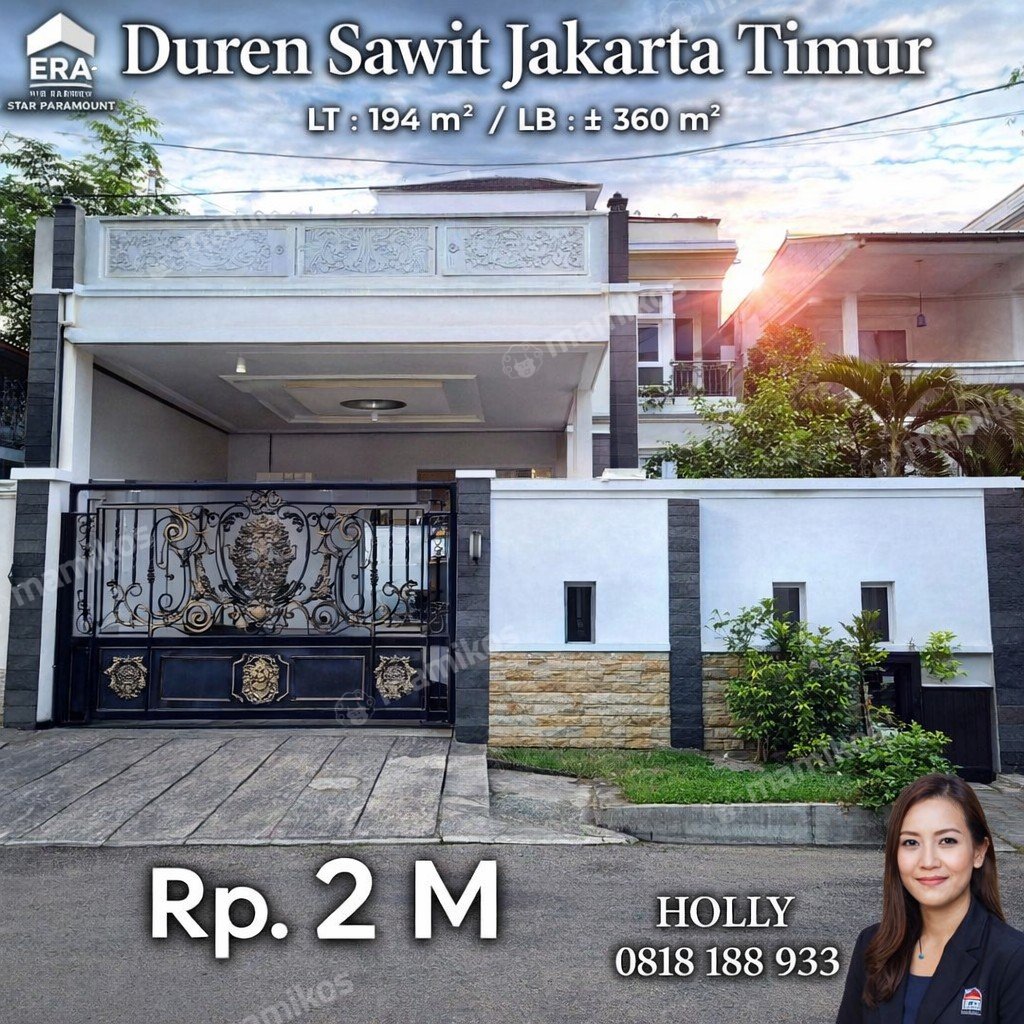 Rumah Sertifikat SHM 3 Kamar Tidur 3 Kamar Mandi Duren Sawit Jakarta Timur - Photo 4