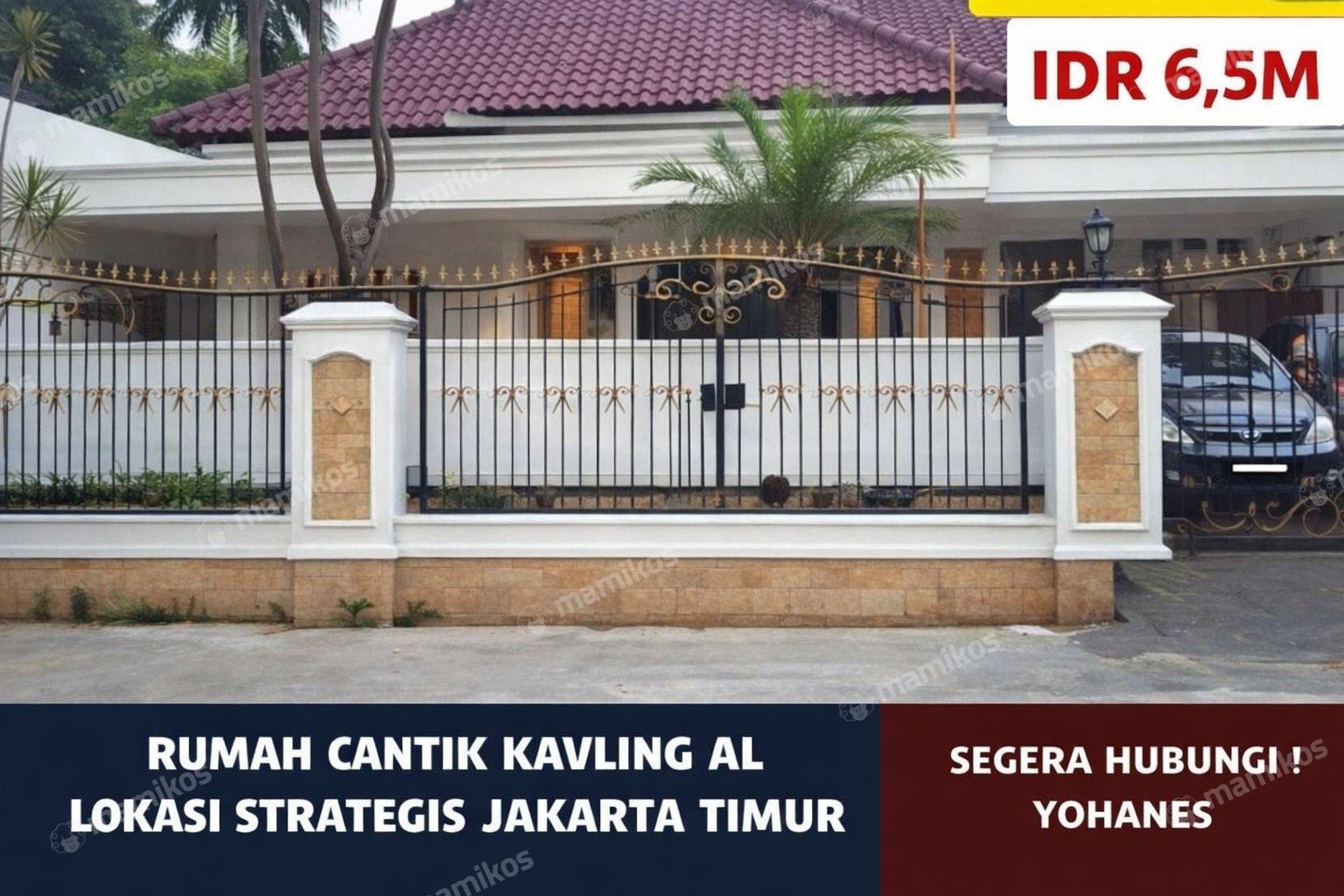Rumah Sertifikat SHM 4 Kamar Tidur 3 Kamar Mandi Pondok Bambu Jakarta Timur