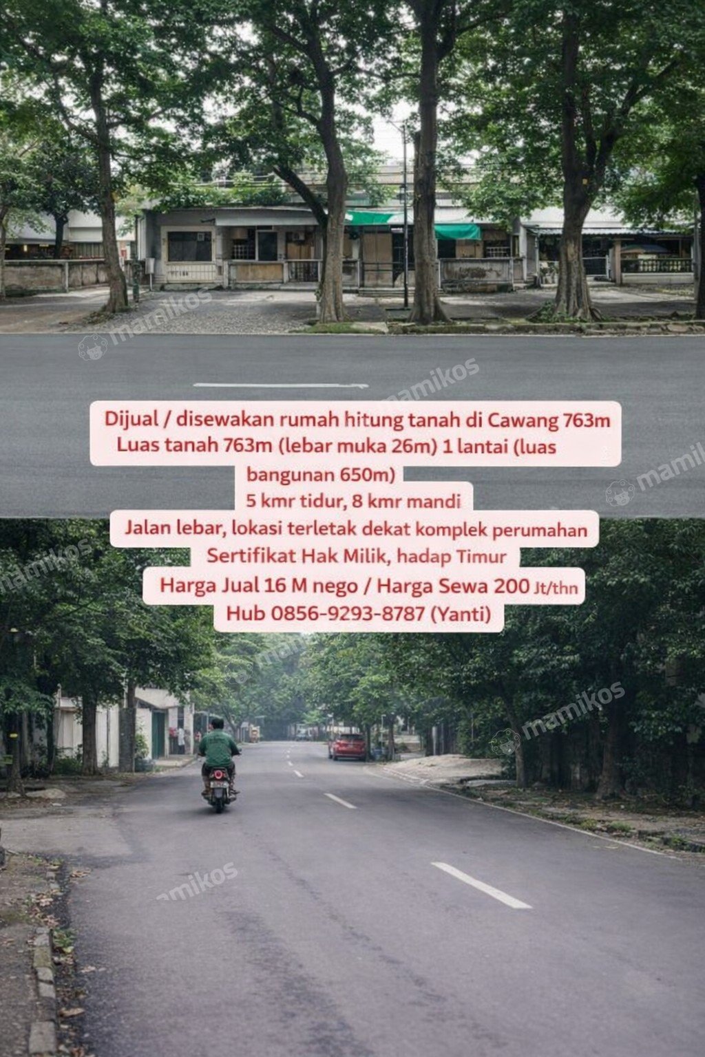 Rumah Sertifikat SHM 5 Kamar Tidur 8 Kamar Mandi Cawang Jakarta Timur - Photo 3