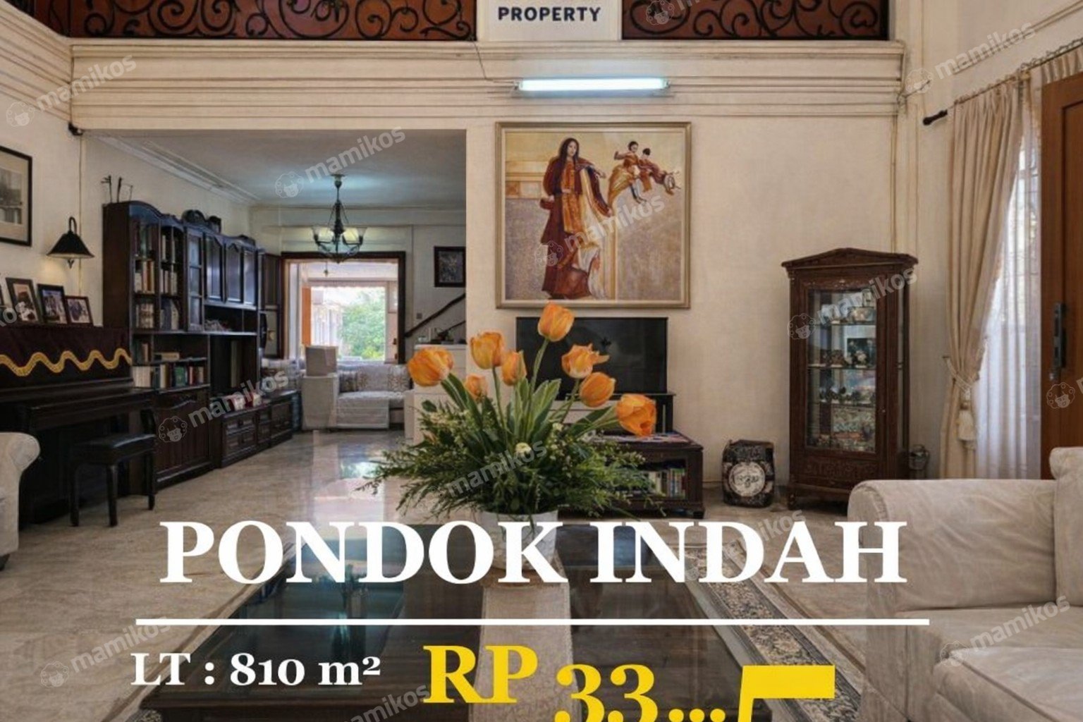 Rumah Sertifikat SHM 5 Kamar Tidur 4 Kamar Mandi Pondok Indah Jakarta Selatan