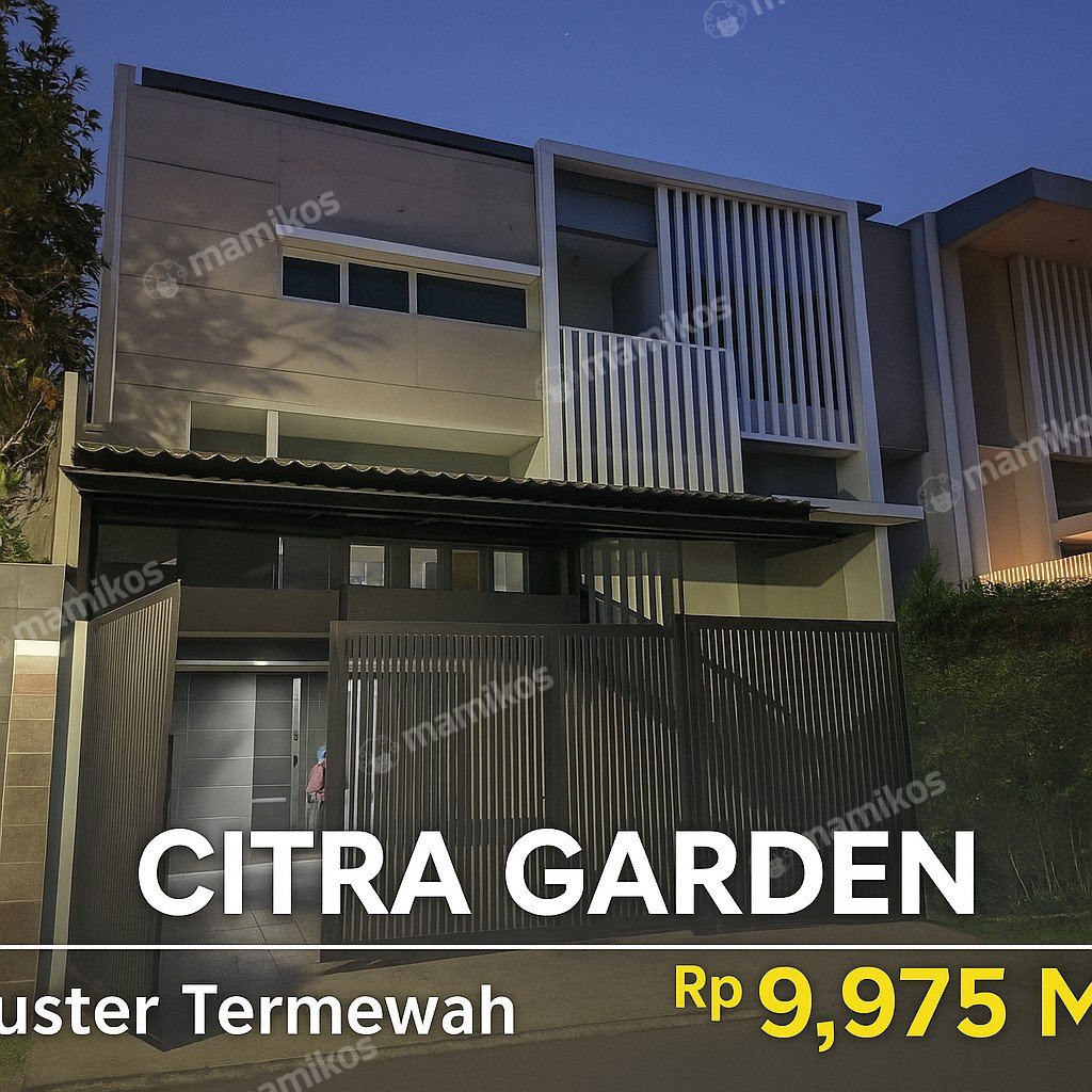 Rumah Sertifikat SHM 5 Kamar Tidur 5 Kamar Mandi Citra Garden Jakarta Barat