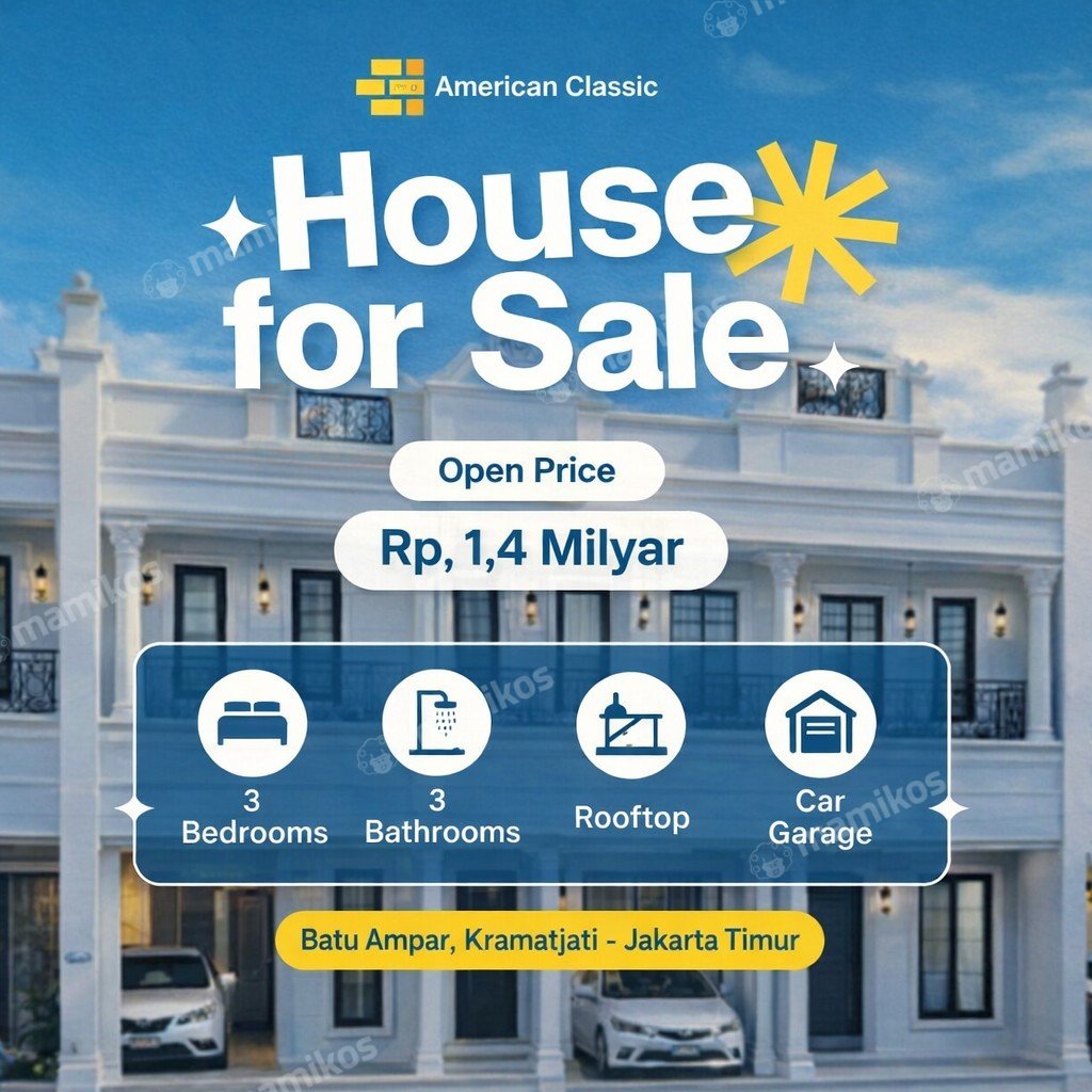 Rumah Sertifikat SHM 3 Kamar Tidur 3 Kamar Mandi Condet Jakarta Timur - Photo 4