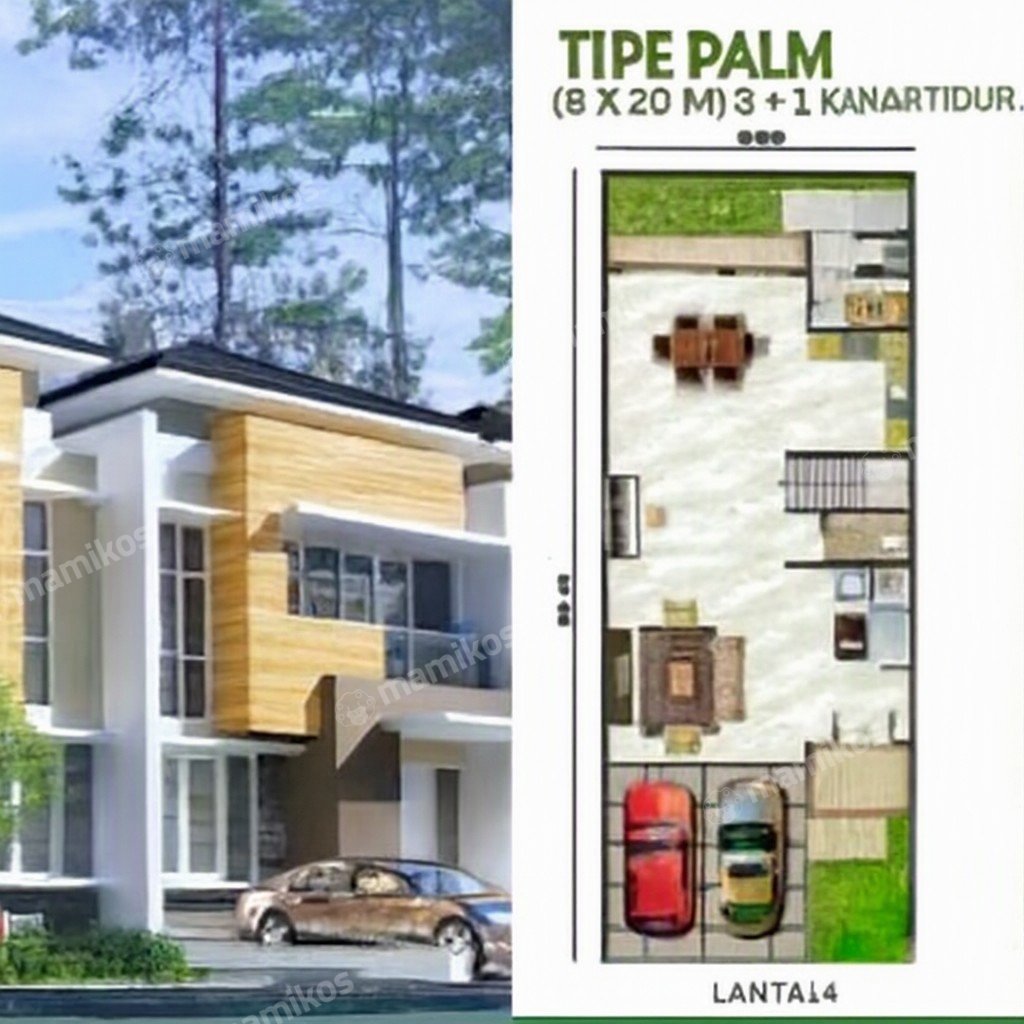Rumah 4 Kamar Tidur 4 Kamar Mandi 2 Lantai Golf Island Jakarta Utara - Photo 2