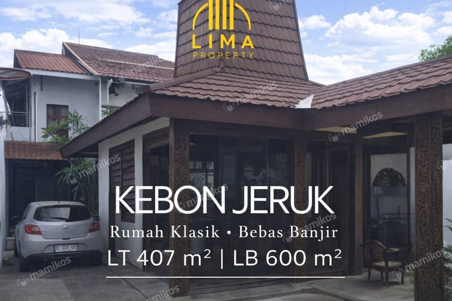 Rumah Sertifikat SHM 6 Kamar Tidur 2 Kamar Mandi Kebon Jeruk Jakarta Barat