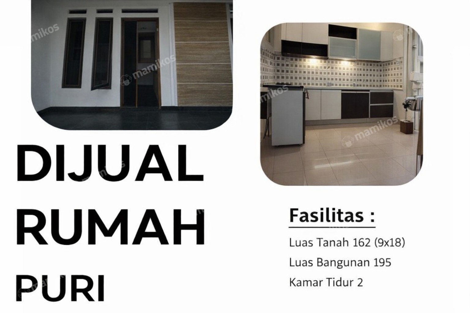 Rumah 2 Kamar Tidur 3 Kamar Mandi 2 Lantai Kembangan Selatan Jakarta Barat