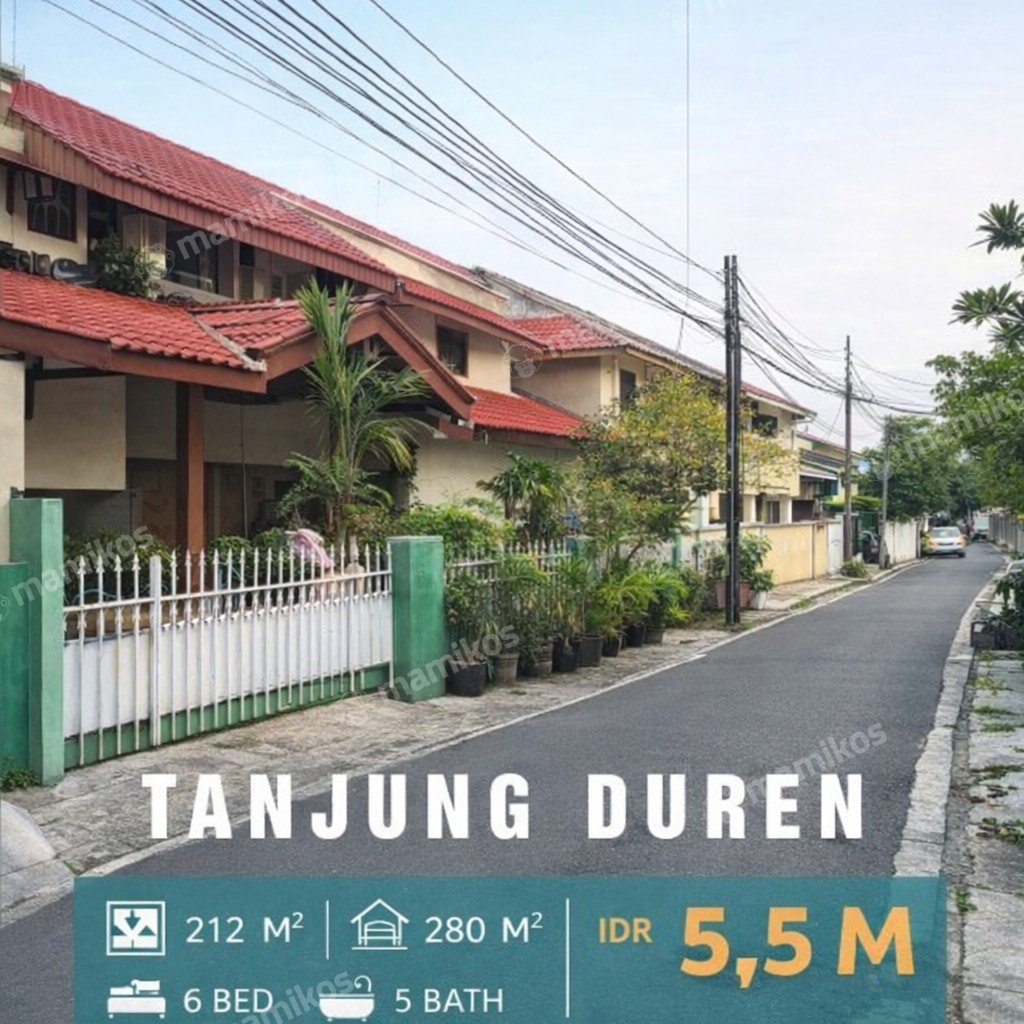 Rumah Sertifikat SHM 5 Kamar Tidur 4 Kamar Mandi Tanjung Duren Jakarta Barat - Photo 3