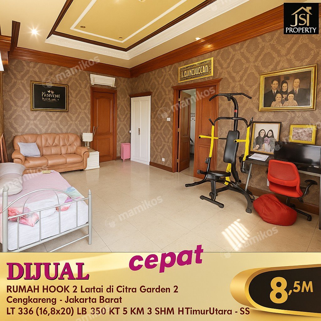 Rumah Sertifikat SHM 5 Kamar Tidur 5 Kamar Mandi Cengkareng Jakarta Barat - Photo 5