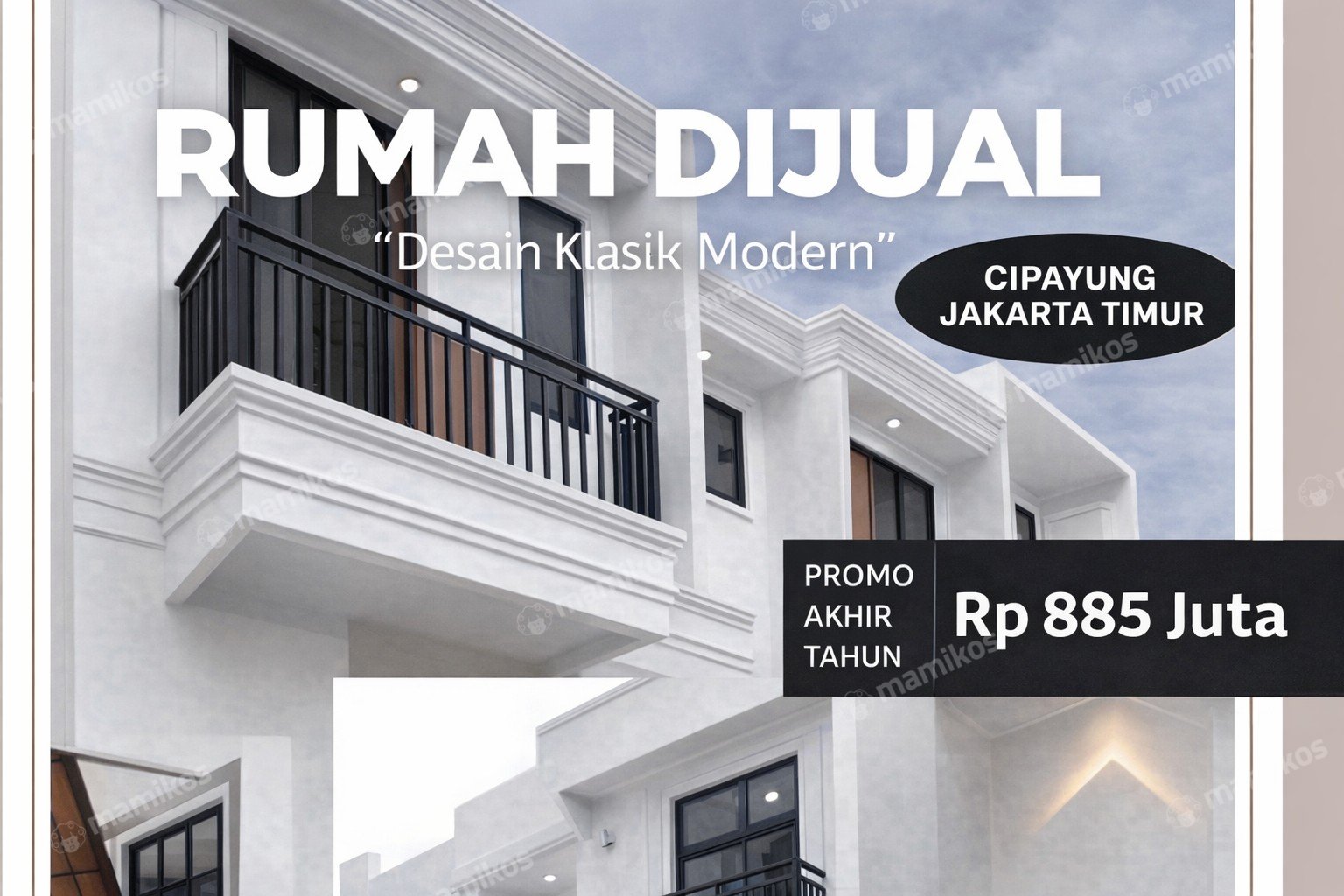 Rumah Sertifikat SHM 3 Kamar Tidur 2 Kamar Mandi Cipayung Jakarta Timur - Photo 2