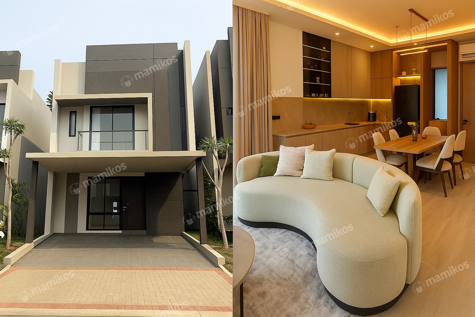 Rumah 5 Kamar Tidur 4 Kamar Mandi 2 Lantai Raffles Hills Jakarta Timur - Photo 2