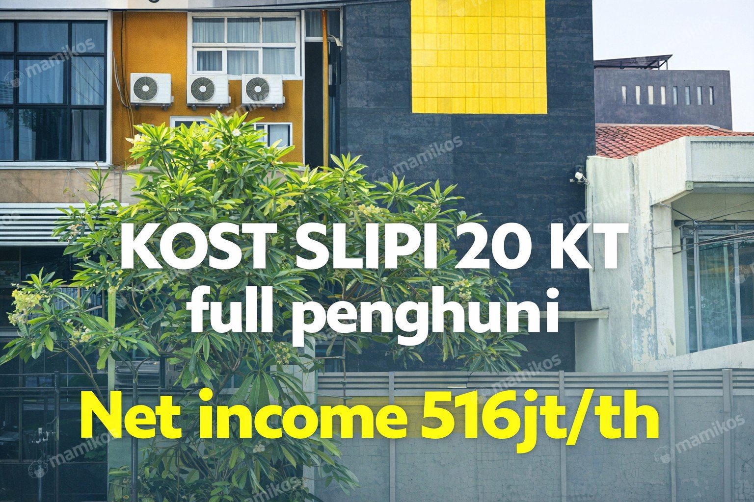 Rumah Sertifikat SHM 20 Kamar Tidur 20 Kamar Mandi Slipi Jakarta Barat