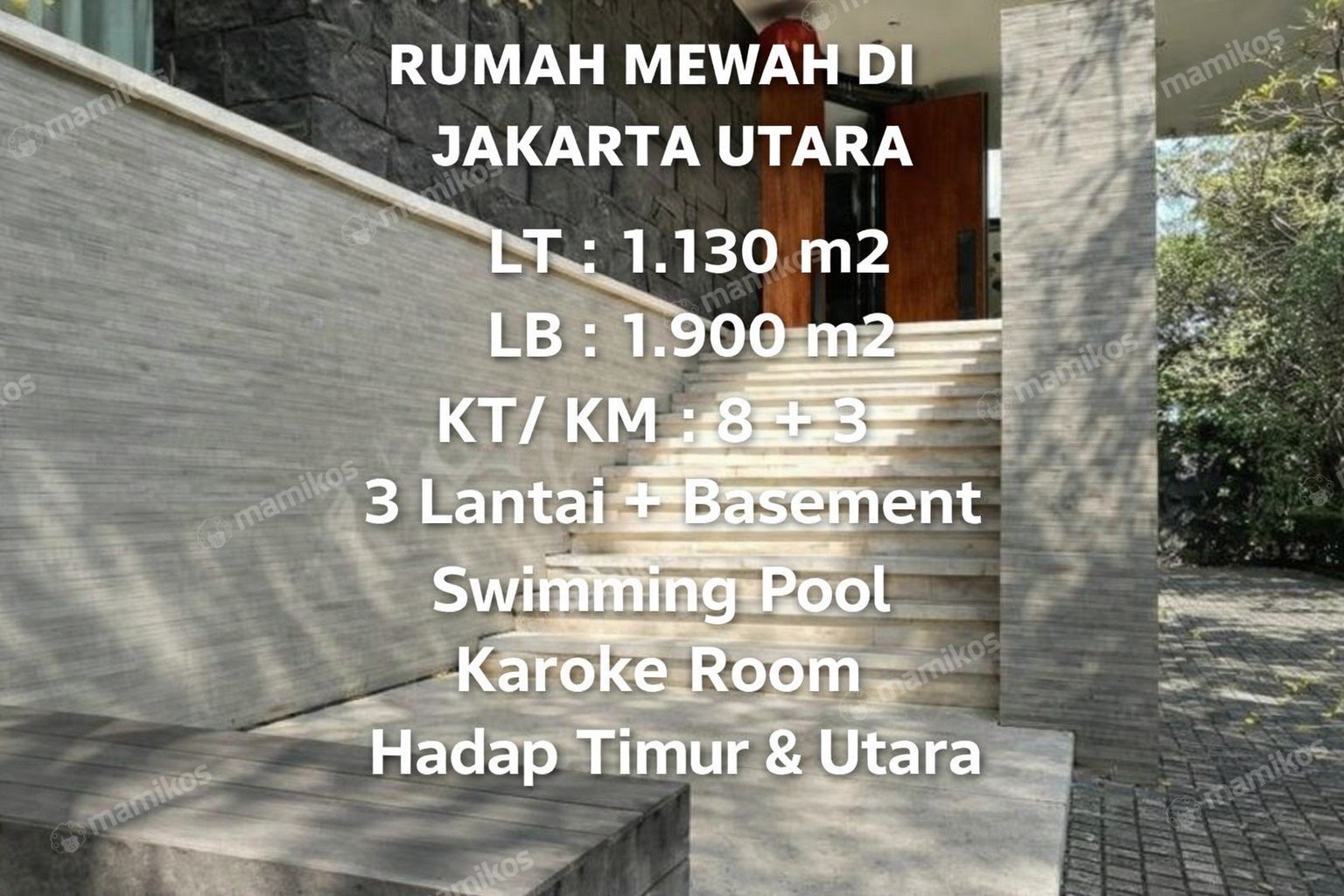 Rumah 8 Kamar Tidur 3 Kamar Mandi 4 Lantai Pantai Indah Kapuk Jakarta Utara