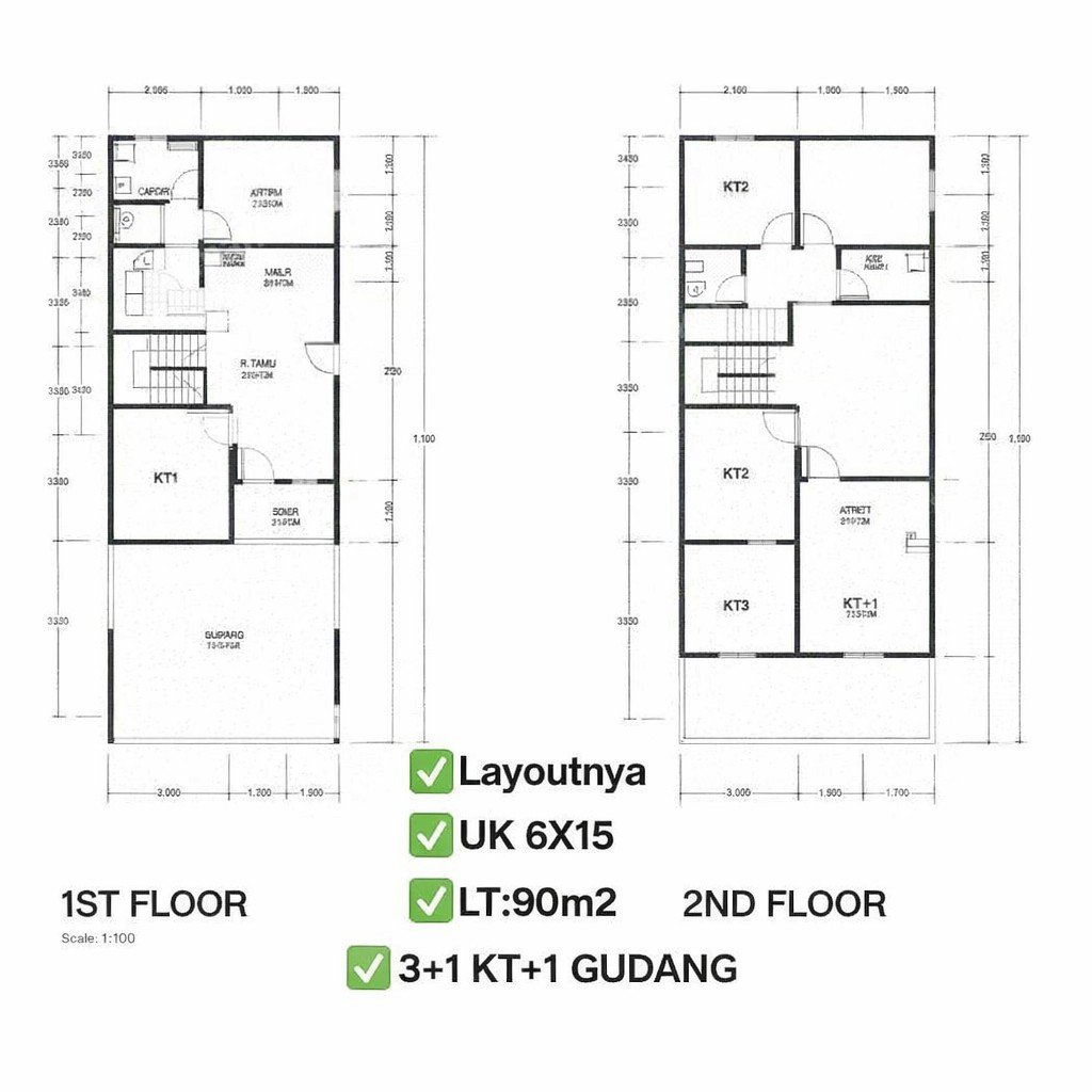 Rumah Baru Sertifikat SHM 3 Kamar Tidur Green Ville Jakarta Barat - Photo 4