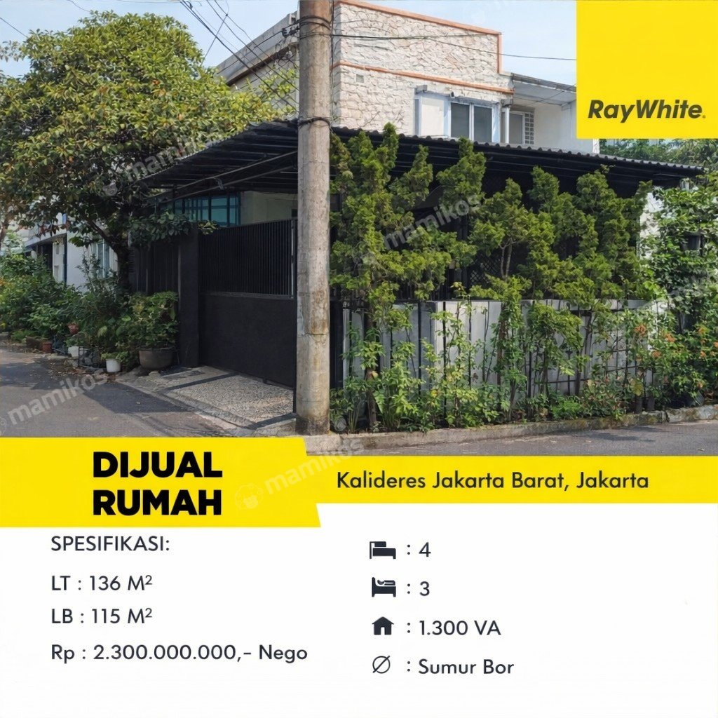 Rumah Sertifikat SHM 4 Kamar Tidur 3 Kamar Mandi Kalideres Jakarta Barat - Photo 2