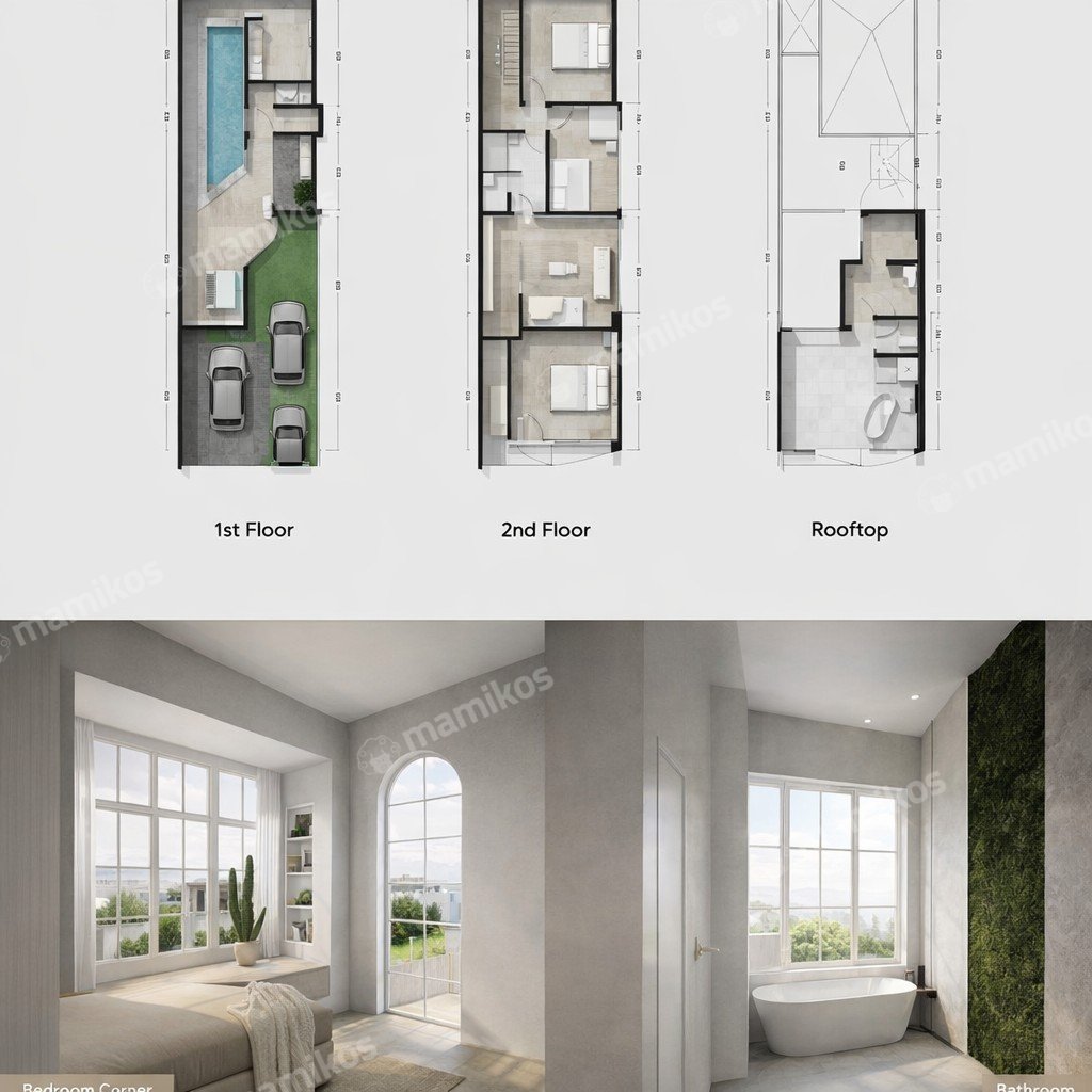 Rumah Baru Sertifikat SHM 4 Kamar Tidur Kemang Jakarta Selatan - Photo 2