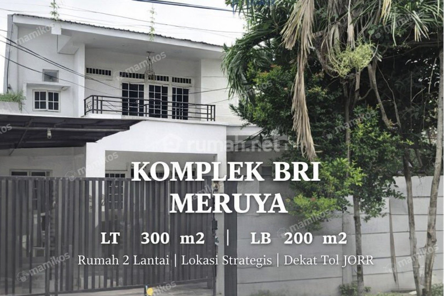 Rumah Sertifikat SHM 4 Kamar Tidur 3 Kamar Mandi Meruya Jakarta Barat