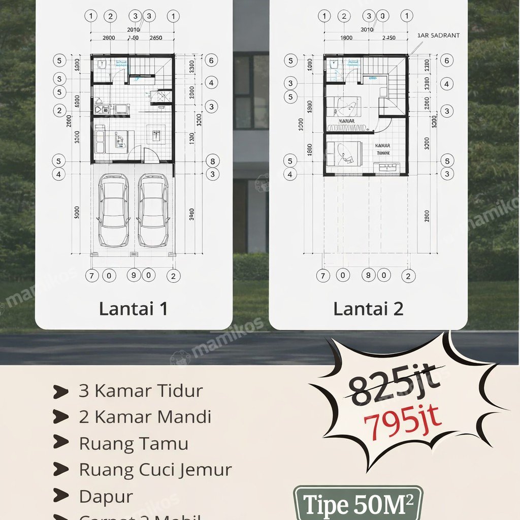 Rumah Sertifikat SHM 3 Kamar Tidur 2 Kamar Mandi Cipayung Jakarta Timur - Photo 2