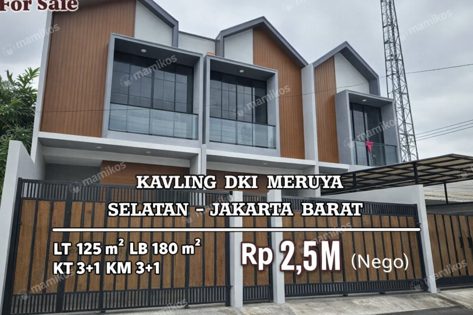 Rumah Sertifikat SHM 4 Kamar Tidur 5 Kamar Mandi Meruya Jakarta Barat