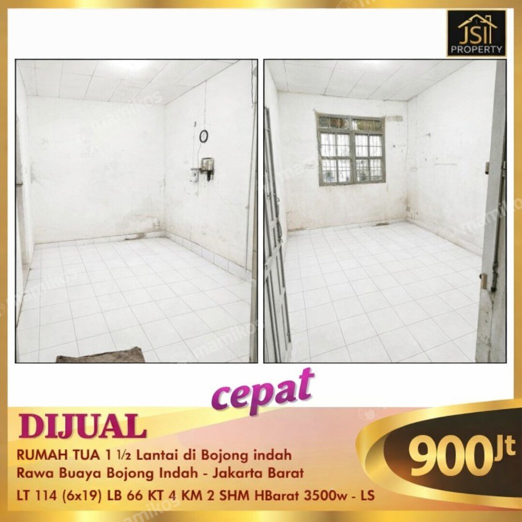 Rumah Sertifikat SHM 3 Kamar Tidur 2 Kamar Mandi Rawa Buaya Jakarta Barat - Photo 3