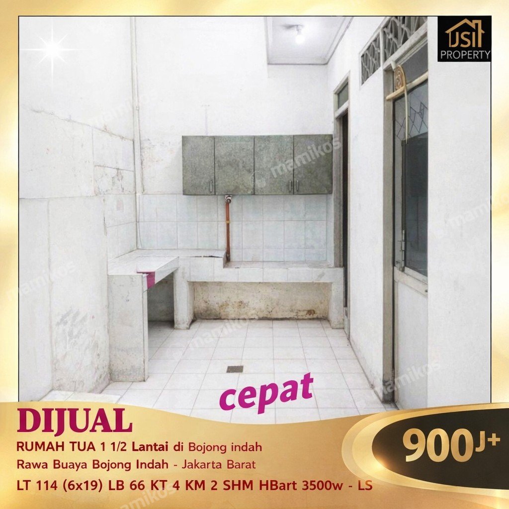 Rumah Sertifikat SHM 3 Kamar Tidur 2 Kamar Mandi Rawa Buaya Jakarta Barat - Photo 4