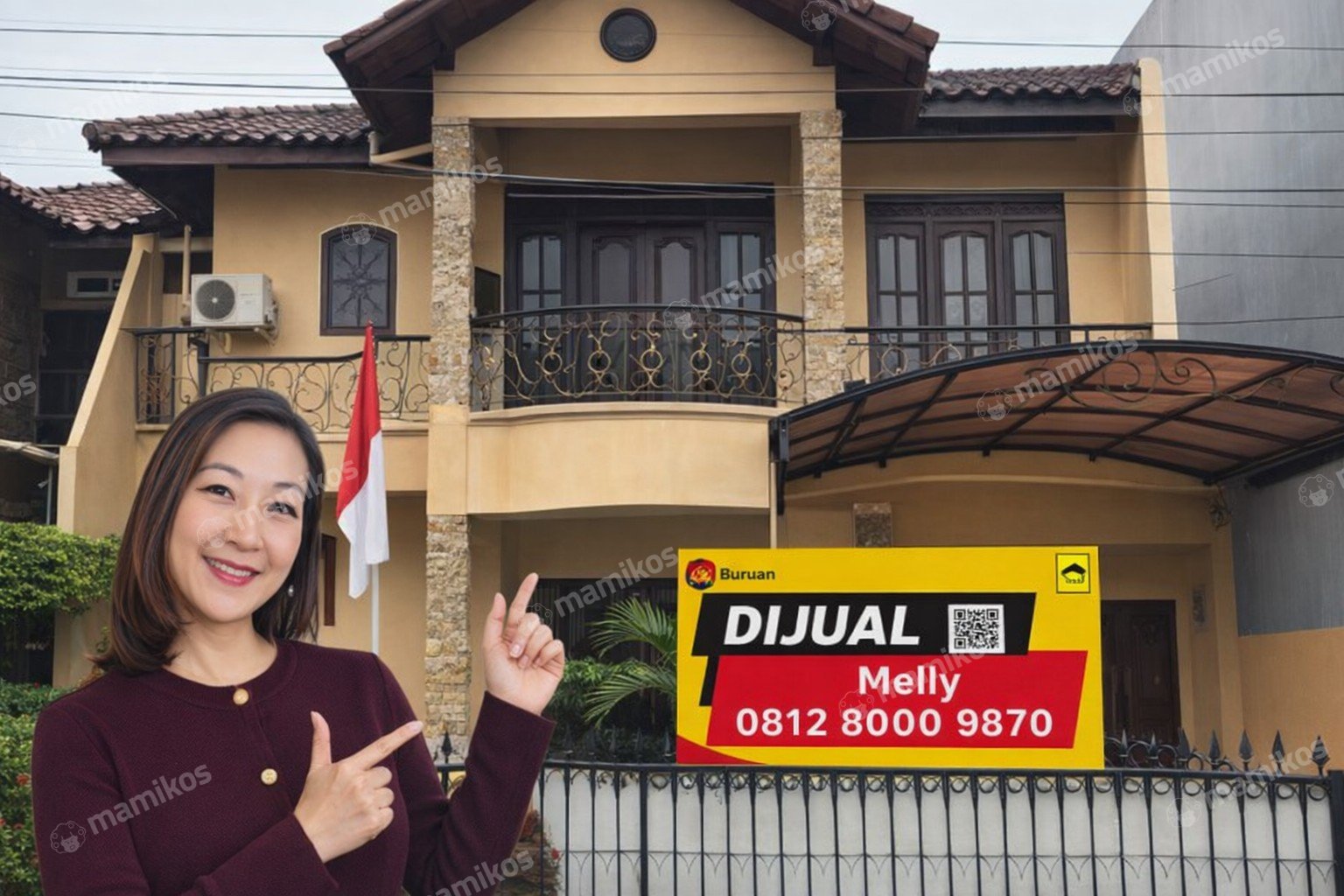 Rumah Sertifikat SHM 5 Kamar Tidur 4 Kamar Mandi Duren Sawit Jakarta Timur