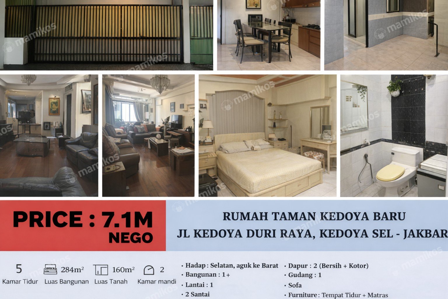 Rumah Sertifikat SHM 3 Kamar Tidur 2 Kamar Mandi Kedoya Selatan Jakarta Barat