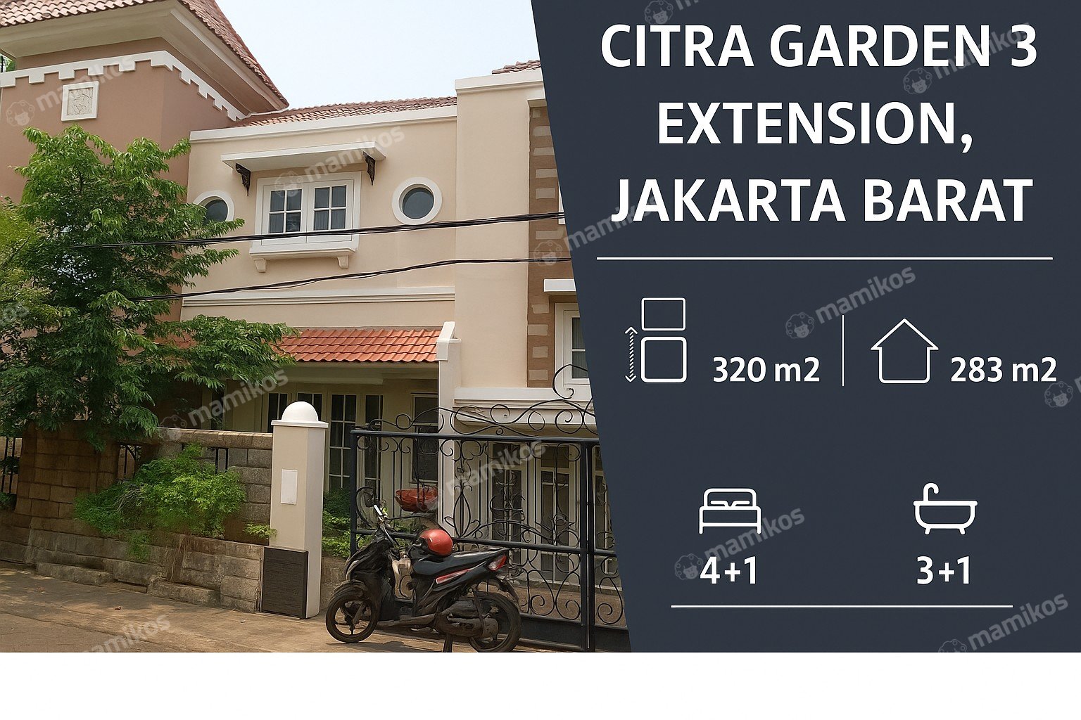 Rumah Sertifikat SHM 4 Kamar Tidur 3 Kamar Mandi Citra Garden Jakarta Barat