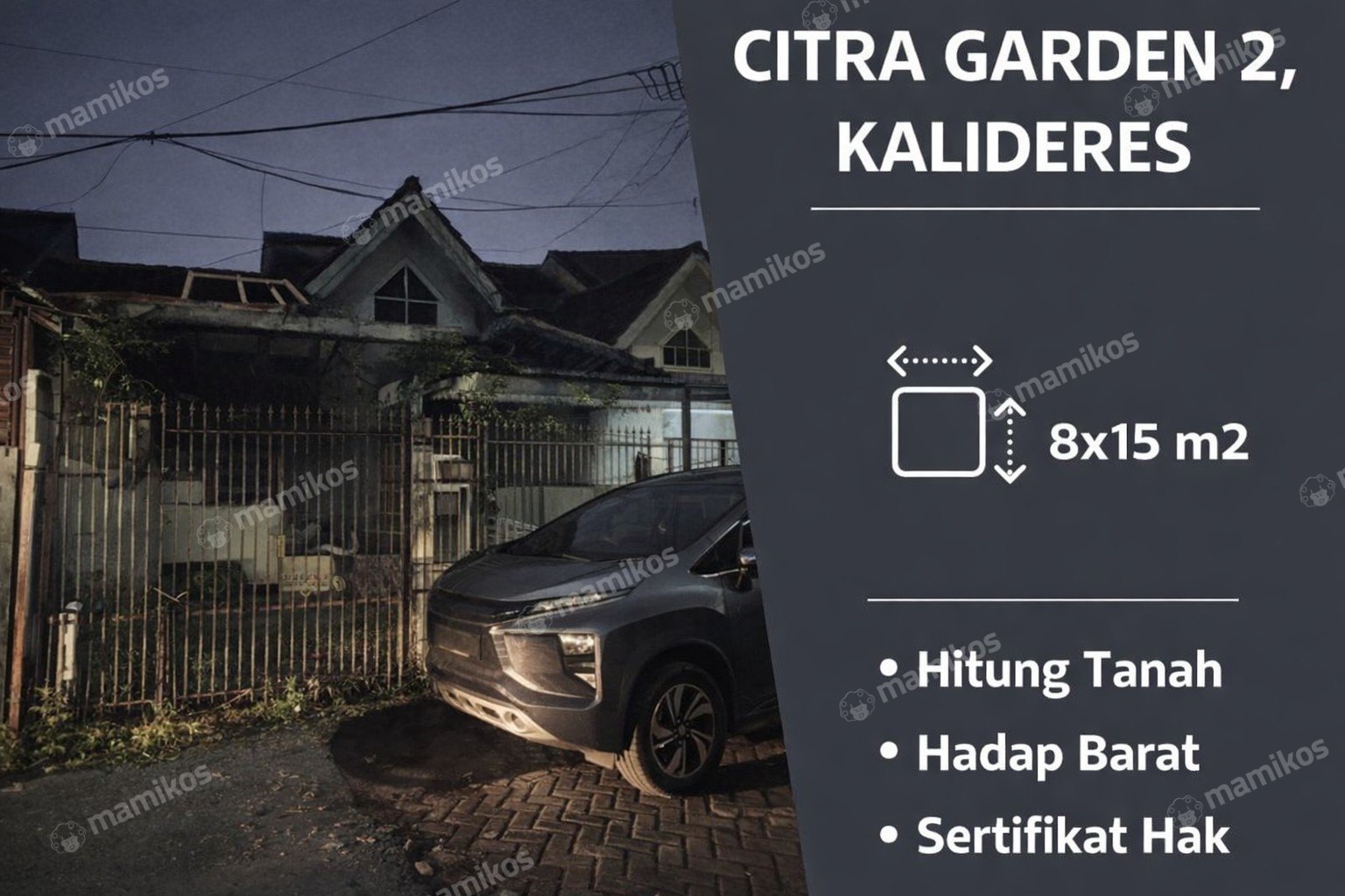 Rumah Sertifikat SHM 1 Kamar Tidur 1 Kamar Mandi Citra Garden Jakarta Barat
