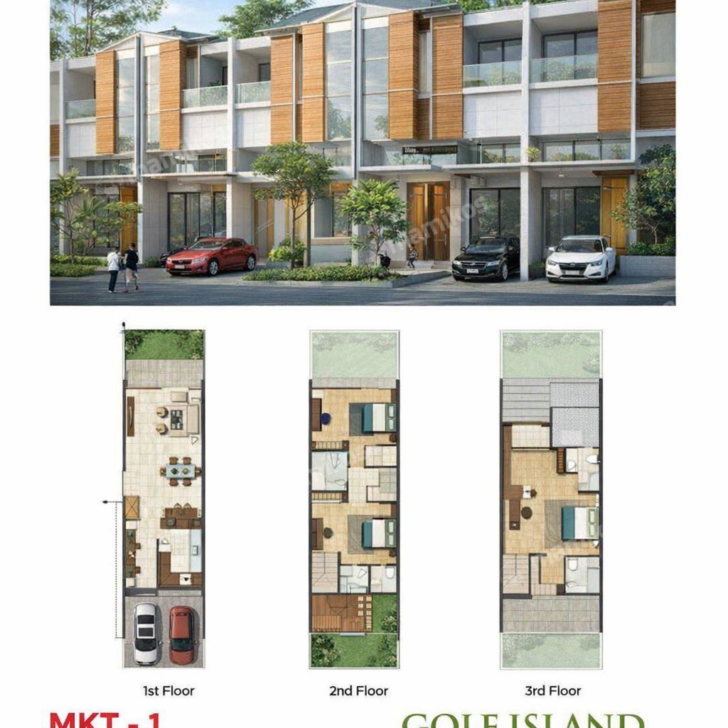 Rumah Baru 3 Kamar Tidur 3 Kamar Mandi Pantai Indah Kapuk Jakarta Utara - Photo 2