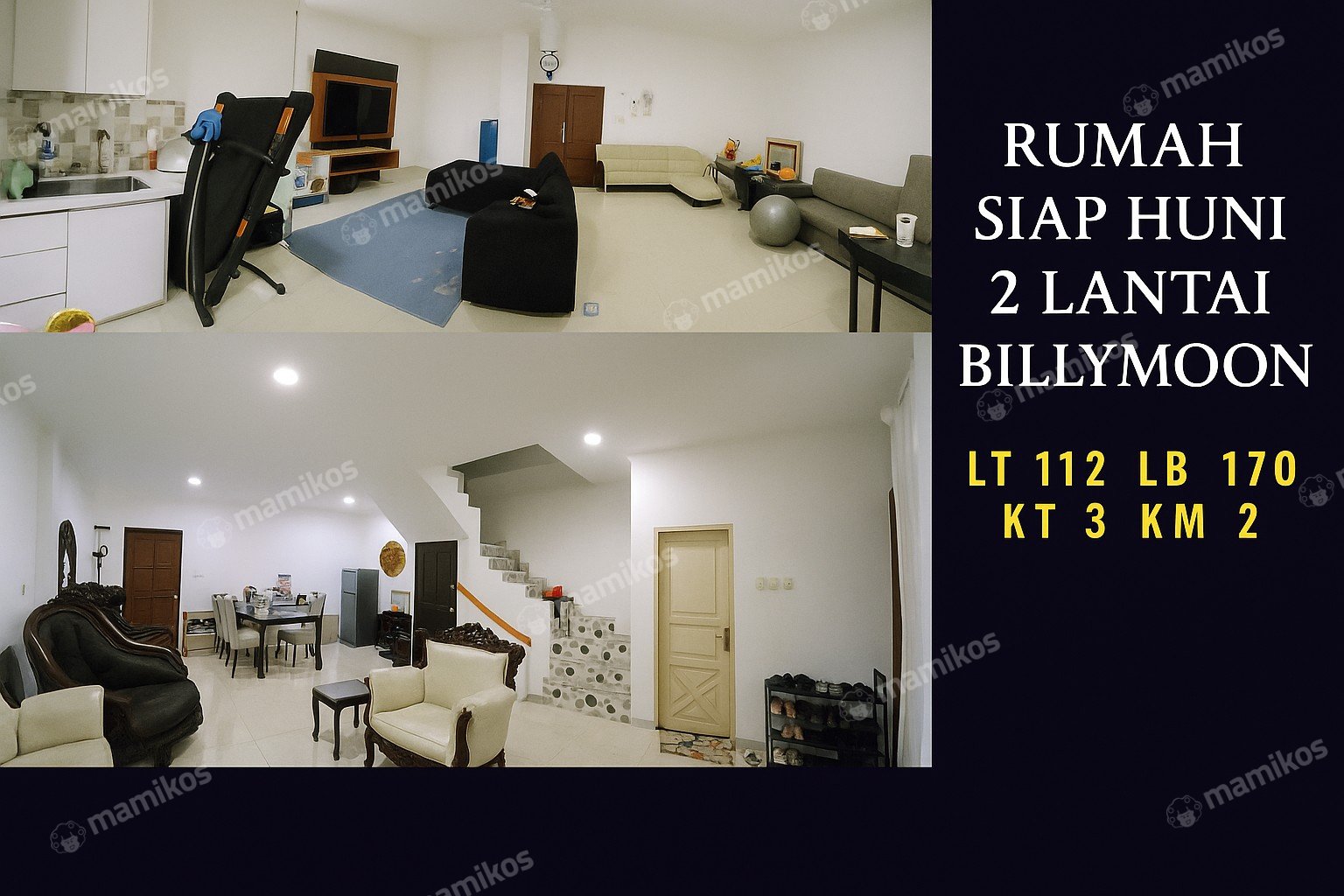 Rumah Sertifikat SHM 3 Kamar Tidur 2 Kamar Mandi Pondok Kelapa Jakarta Timur