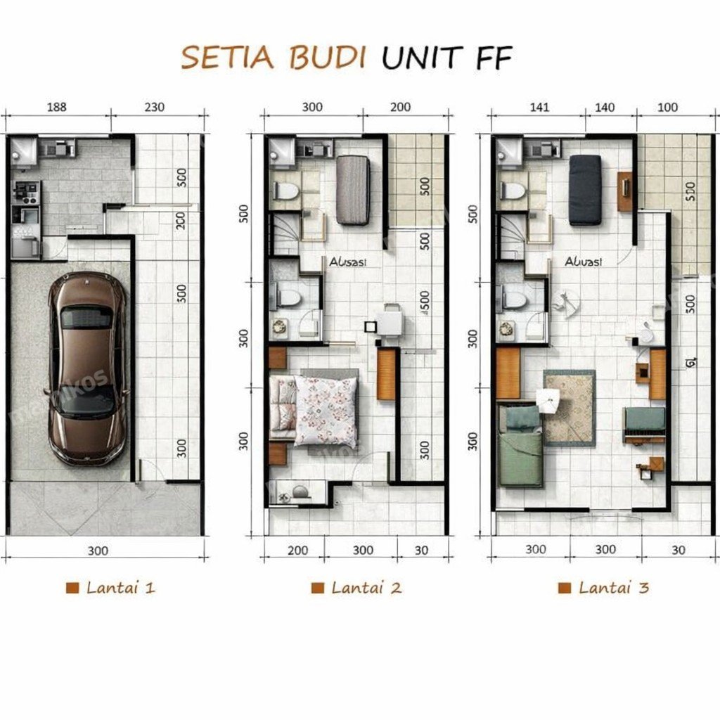 Rumah Sertifikat SHM 2 Kamar Tidur 2 Kamar Mandi Setiabudi Jakarta Selatan - Photo 3
