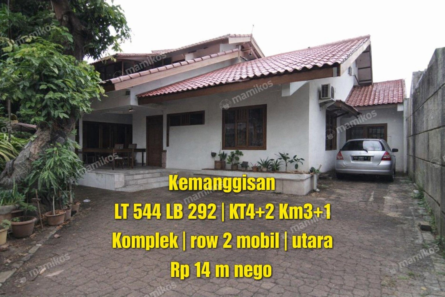 Rumah Sertifikat SHM 5 Kamar Tidur 3 Kamar Mandi Kemanggisan Jakarta Barat