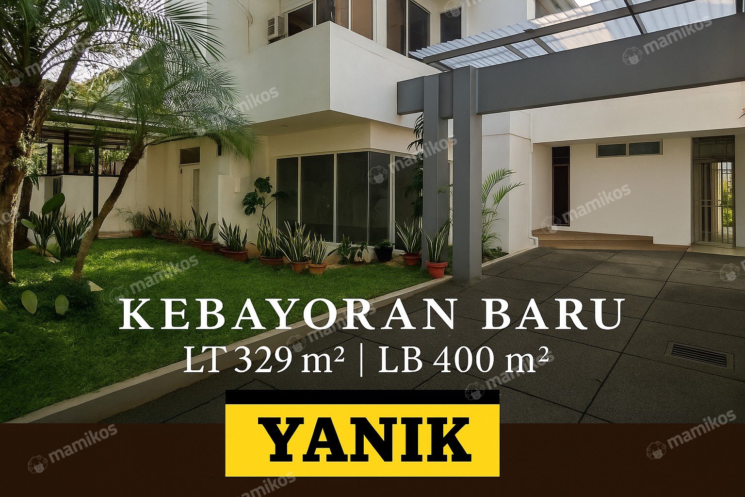 Rumah Sertifikat SHM 4 Kamar Tidur 6 Kamar Mandi Kebayoran Baru Jakarta Selatan