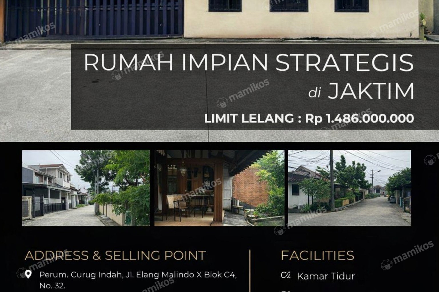 Rumah Sertifikat SHM 3 Kamar Tidur 3 Kamar Mandi Cipinang Melayu Jakarta Timur