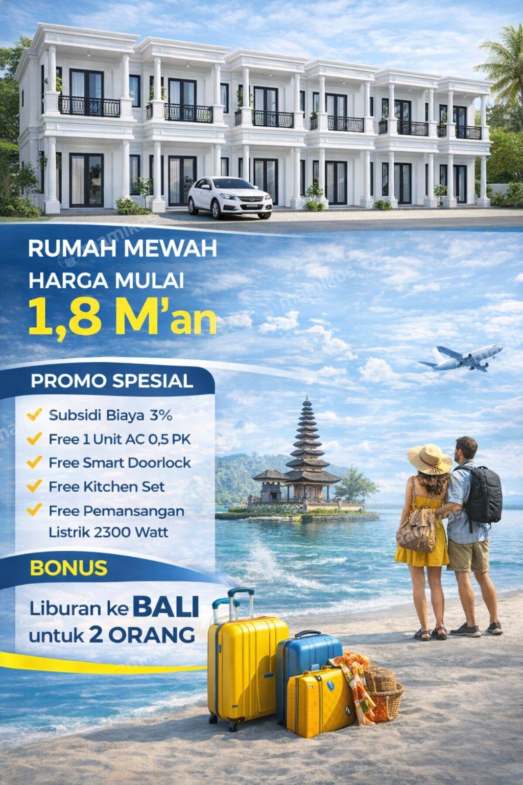 Rumah Sertifikat SHM 3 Kamar Tidur 2 Kamar Mandi Taman Mini Jakarta Timur - Photo 3