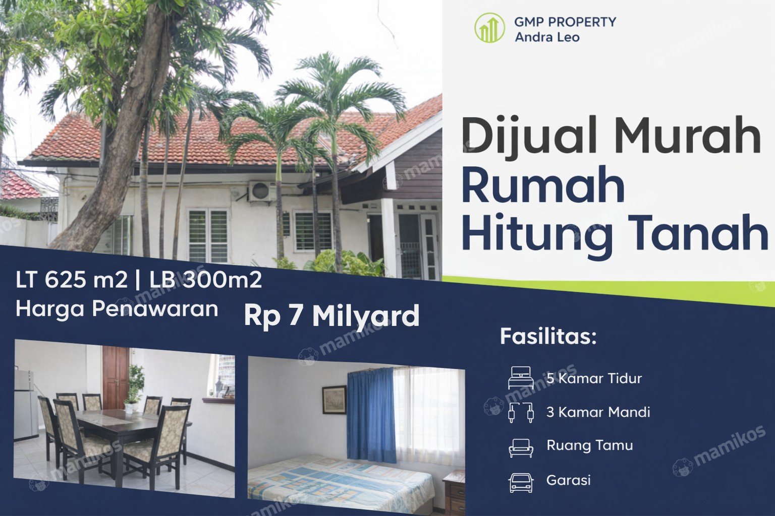 Rumah Sertifikat SHM 5 Kamar Tidur 3 Kamar Mandi Cipinang Jakarta Timur