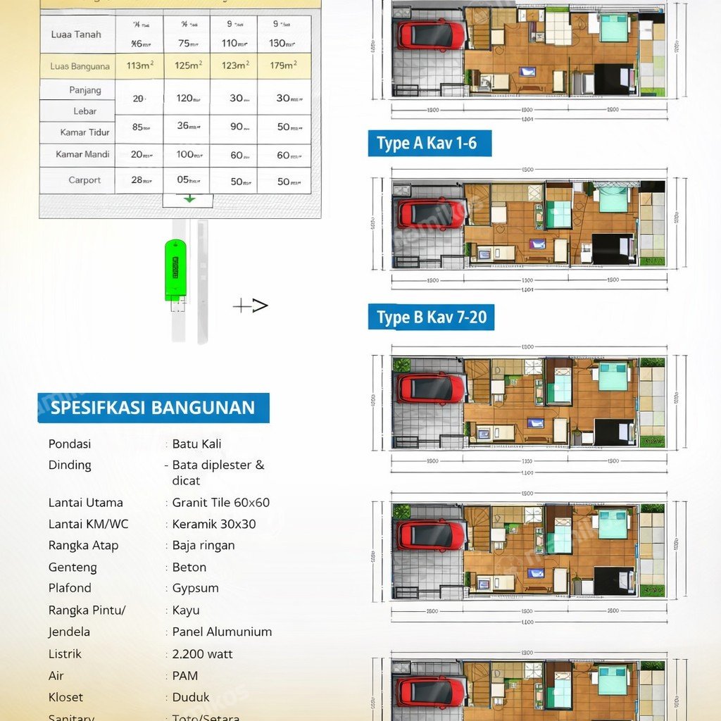 Rumah Sertifikat SHM 3 Kamar Tidur 3 Kamar Mandi Ciracas Jakarta Timur - Photo 3