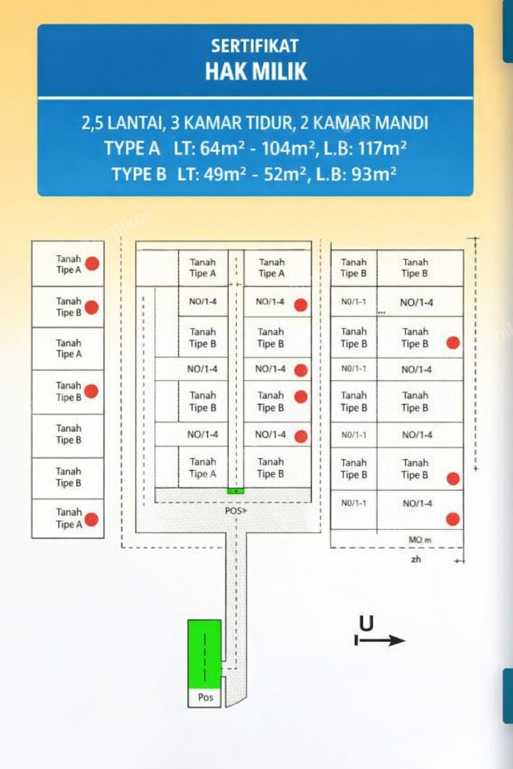 Rumah Sertifikat SHM 3 Kamar Tidur 3 Kamar Mandi Ciracas Jakarta Timur - Photo 5