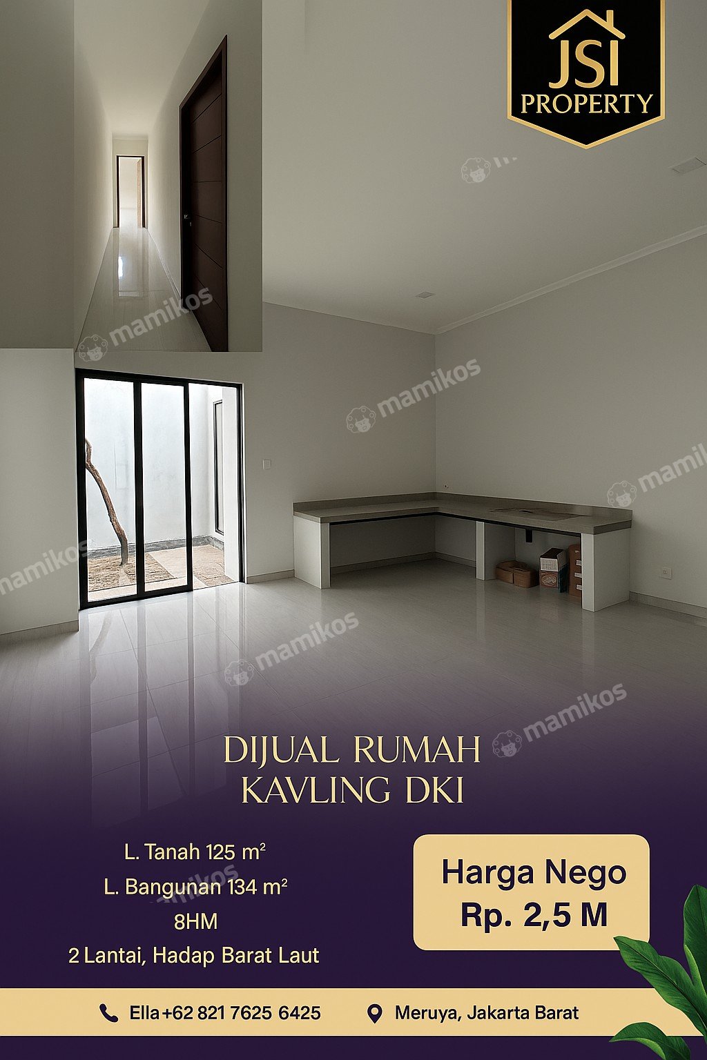 Rumah Sertifikat SHM 3 Kamar Tidur 3 Kamar Mandi Kembangan Jakarta Barat - Photo 4