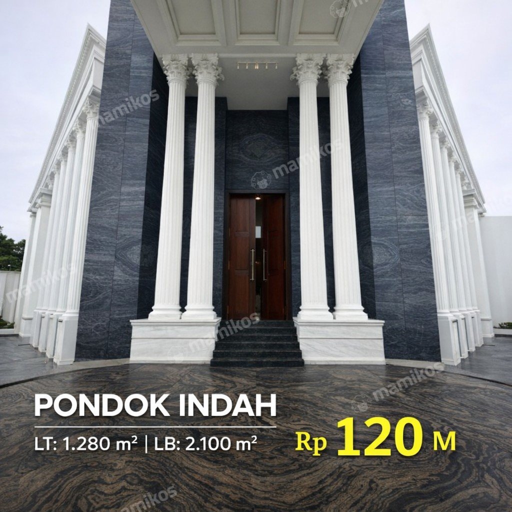 Rumah Sertifikat SHM 8 Kamar Tidur 8 Kamar Mandi Pondok Indah Jakarta Selatan - Photo 4