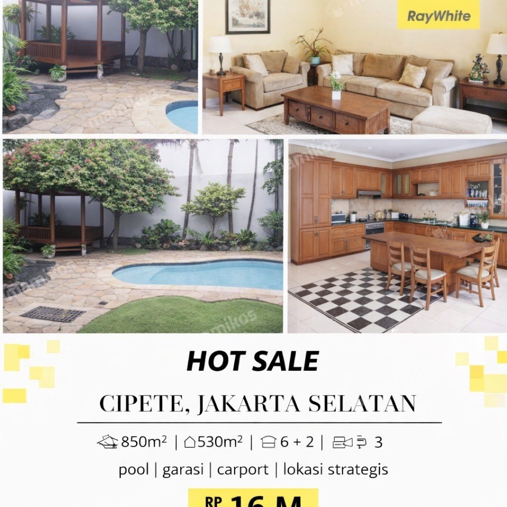 Rumah Sertifikat SHM 6 Kamar Tidur 3 Kamar Mandi Cipete Jakarta Selatan - Photo 5