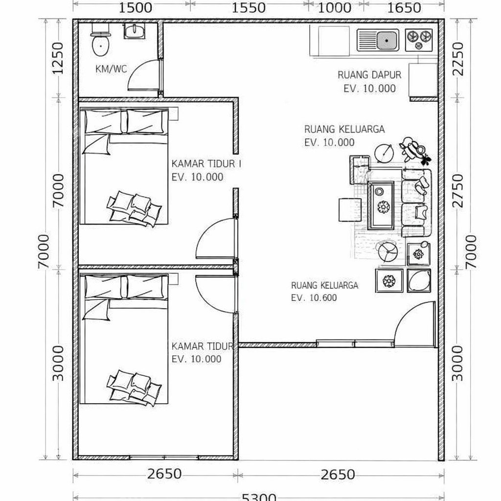 Rumah Sertifikat Girik 2 Kamar Tidur 2 Kamar Mandi Condet Jakarta Timur - Photo 3