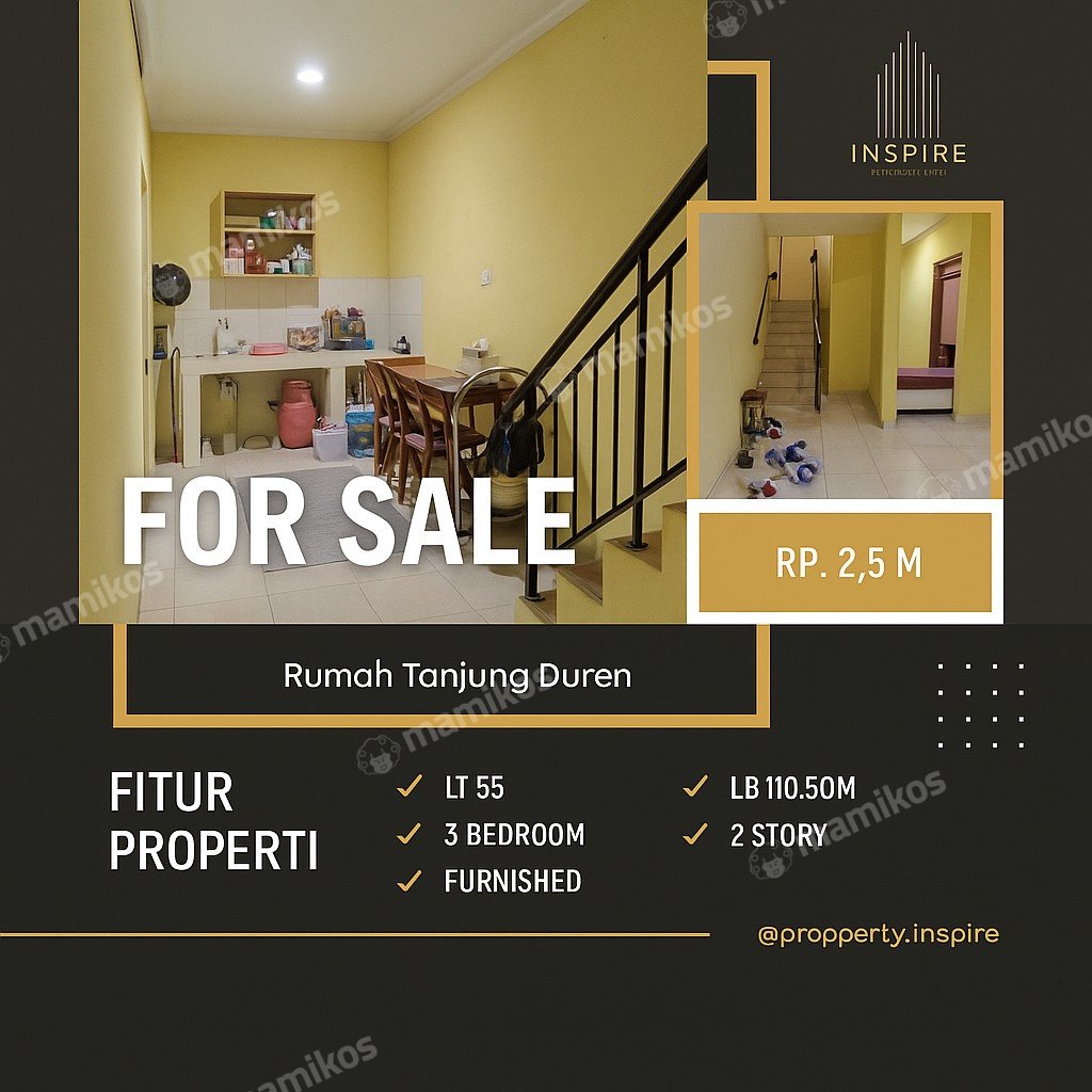 Rumah Sertifikat SHM 3 Kamar Tidur 2 Kamar Mandi Tanjung Duren Jakarta Barat - Photo 2