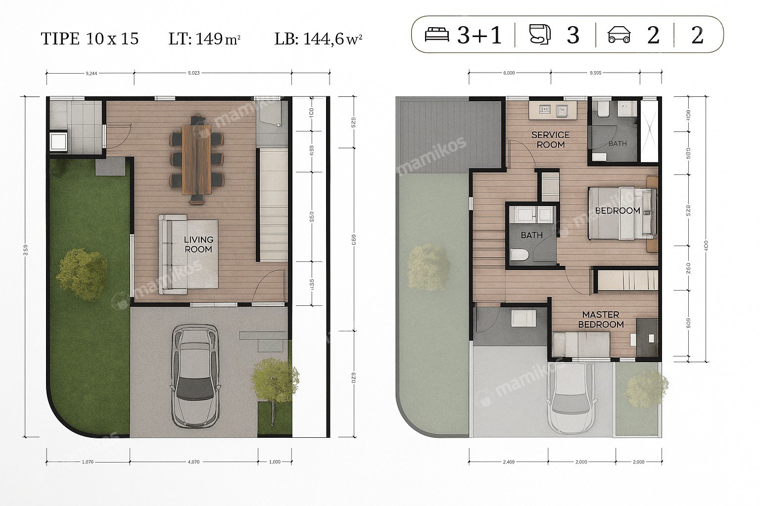 Rumah Sertifikat SHM 3 Kamar Tidur 3 Kamar Mandi Meruya Jakarta Barat - Photo 5